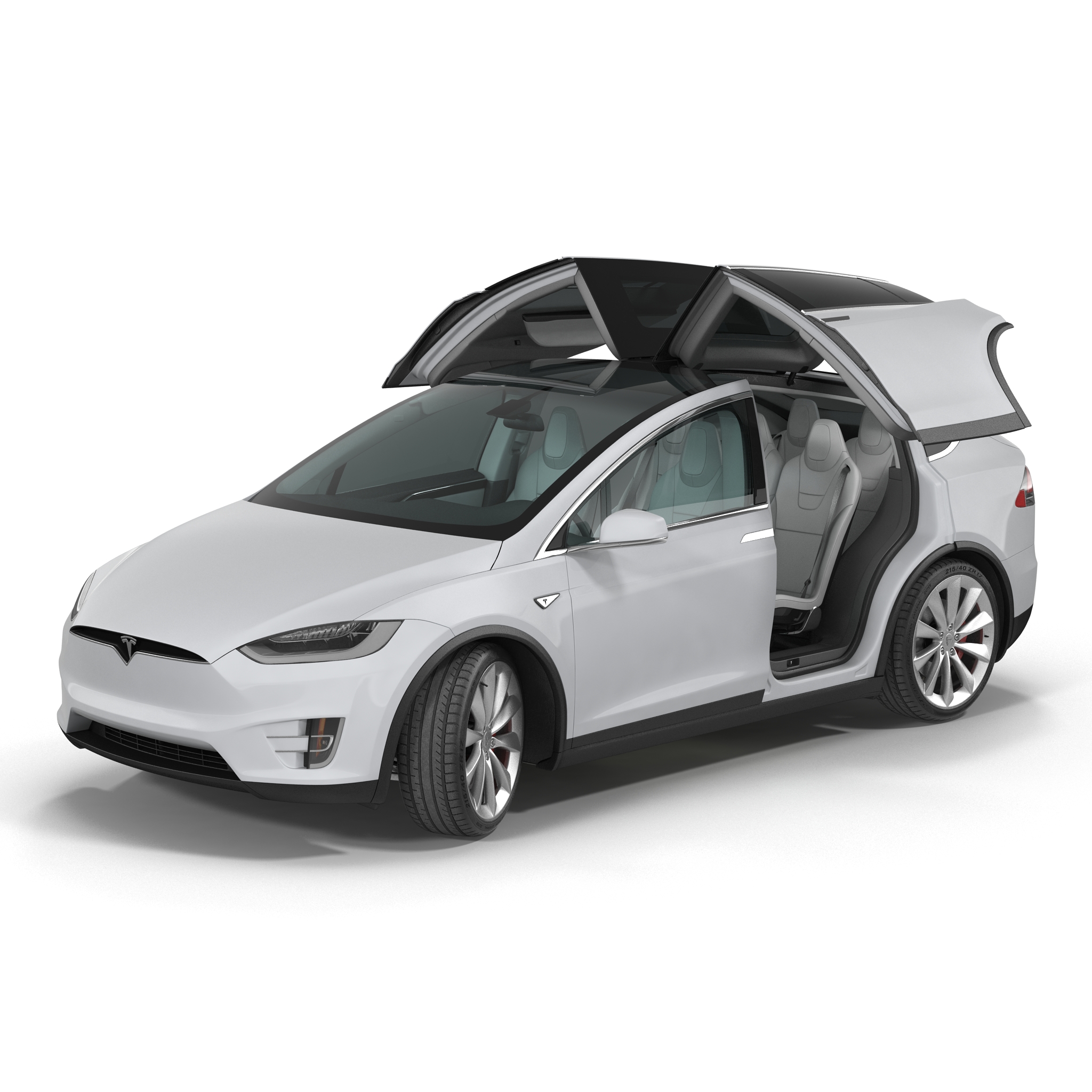 3D model Tesla Model X Rigged