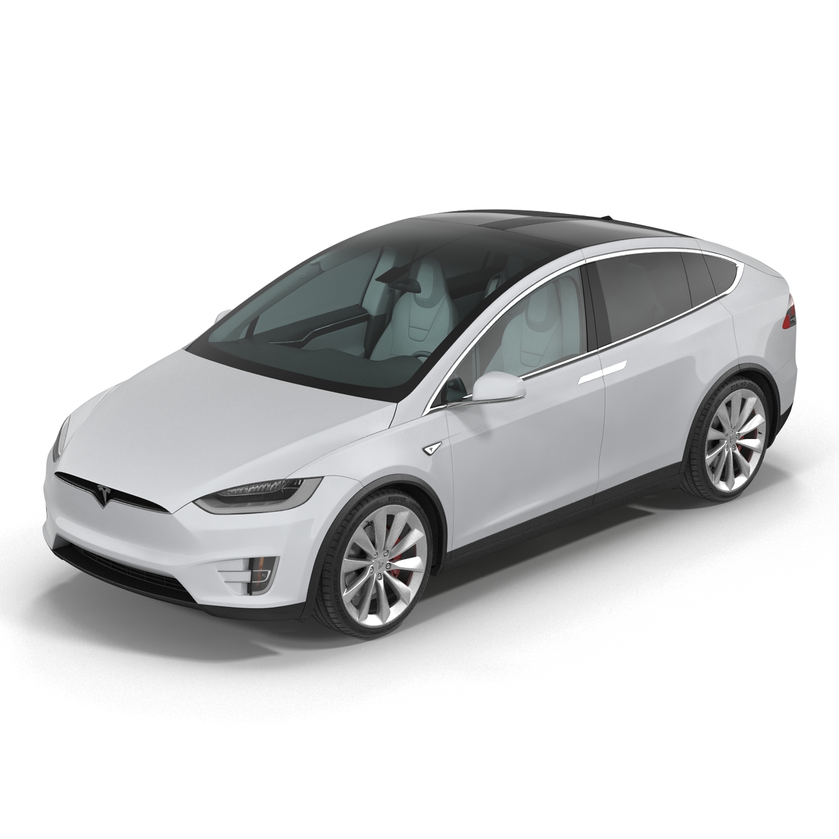 3D model Tesla Model X Rigged