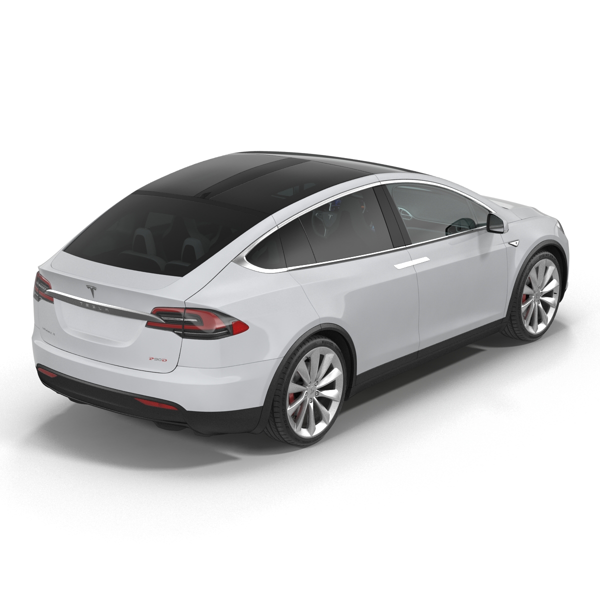 3D model Tesla Model X Rigged