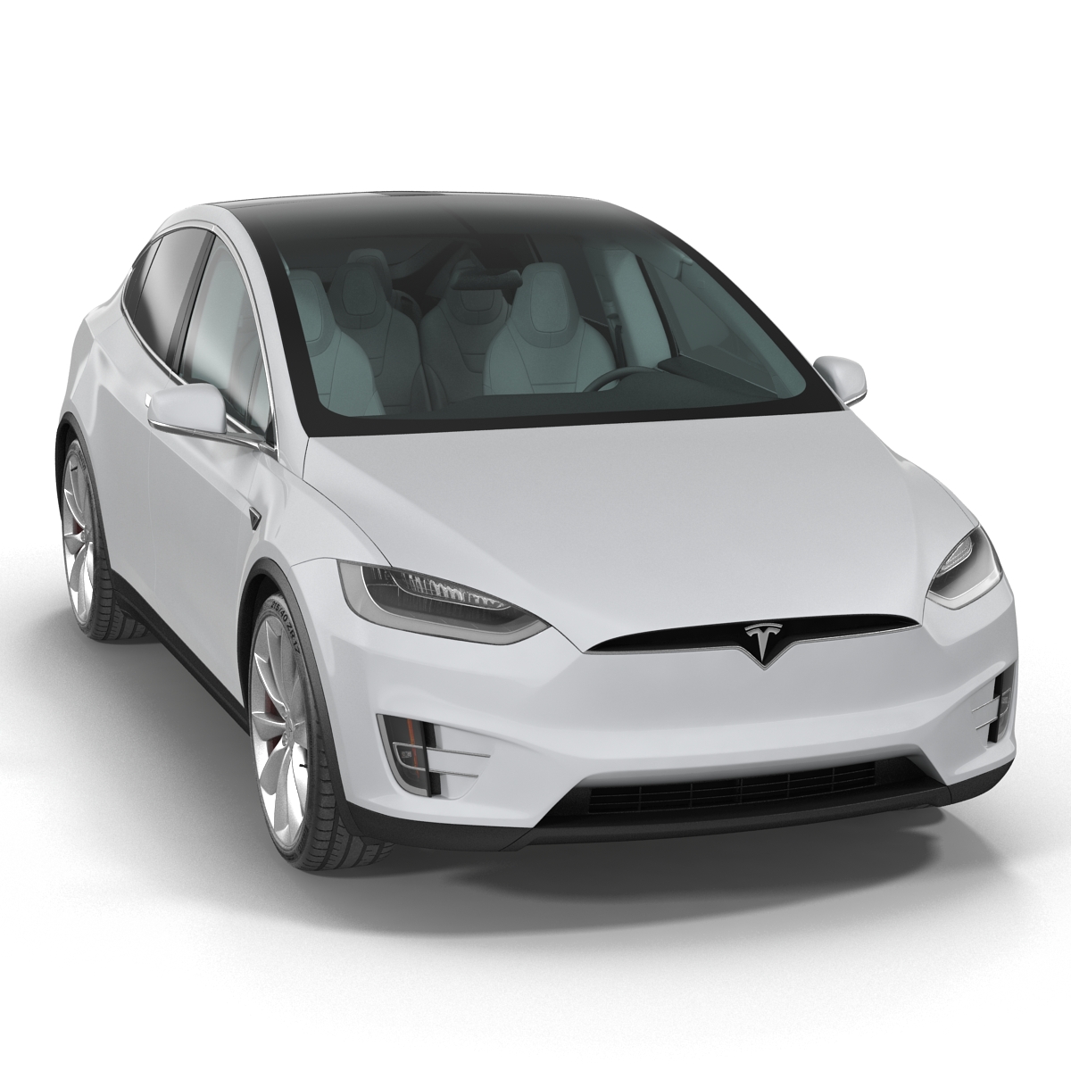 3D model Tesla Model X Rigged