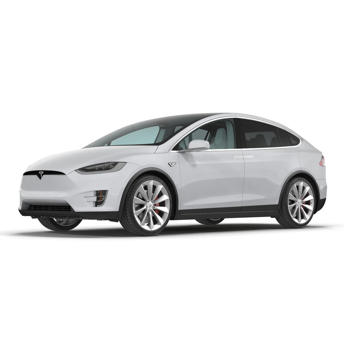 3D model Tesla Model X Rigged