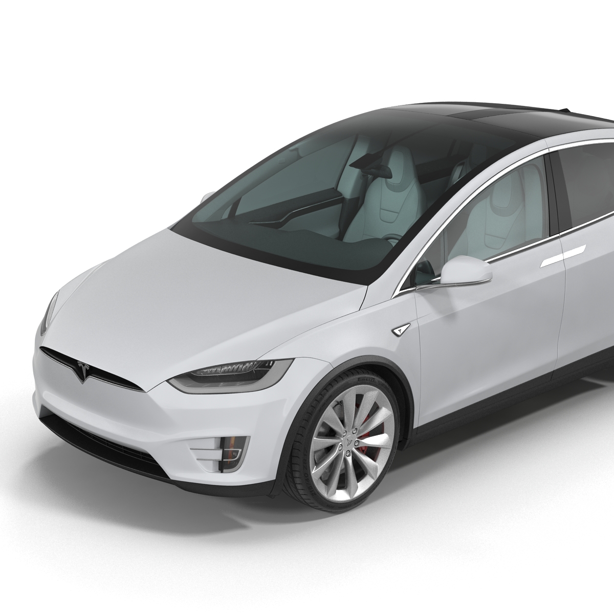 3D model Tesla Model X Rigged