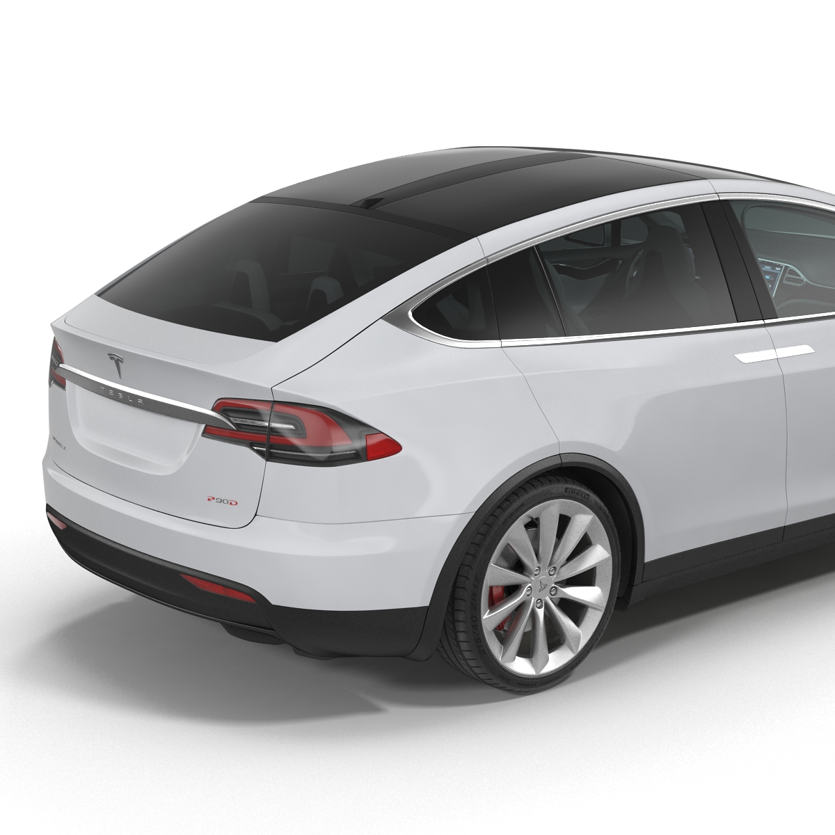 3D model Tesla Model X Rigged