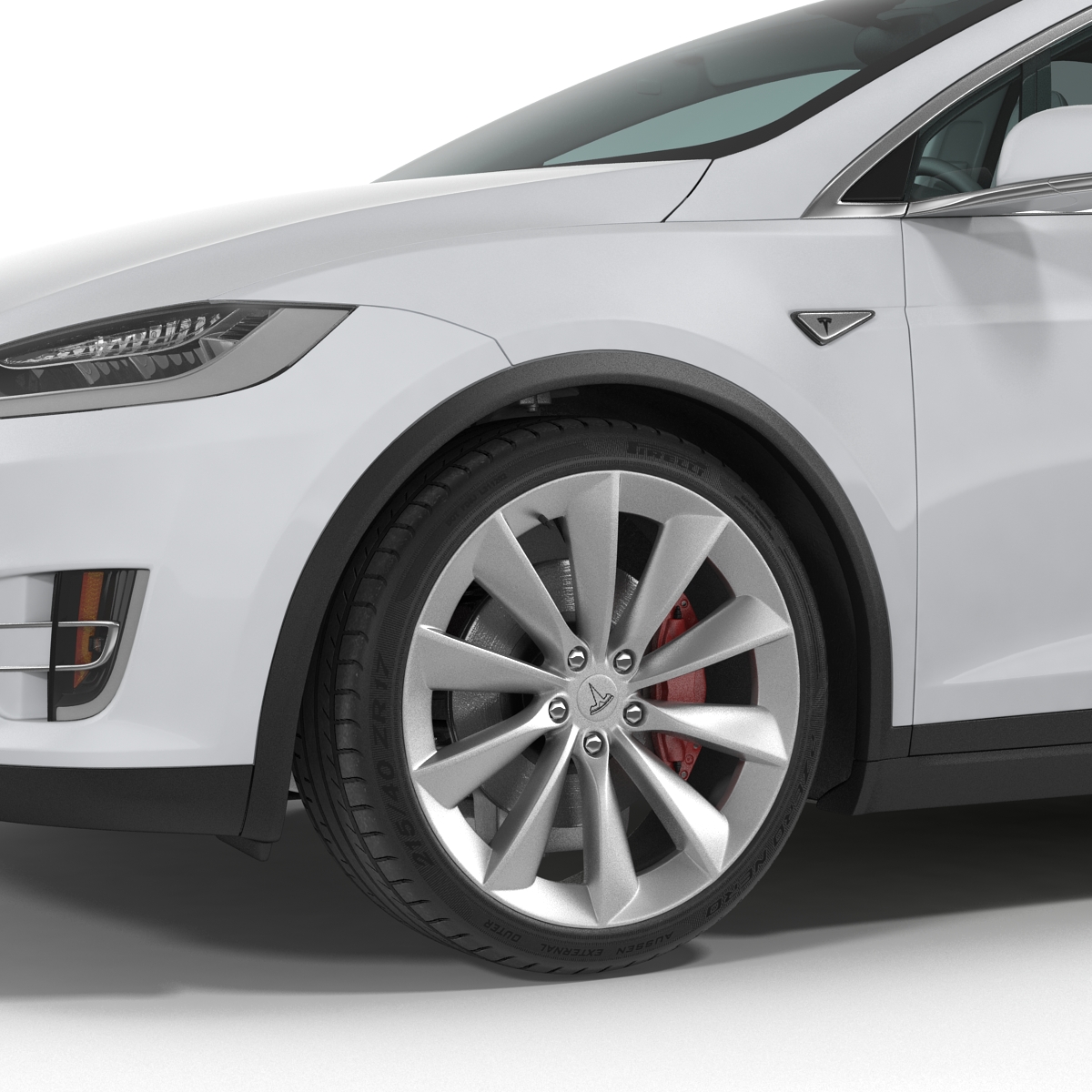 3D model Tesla Model X Rigged