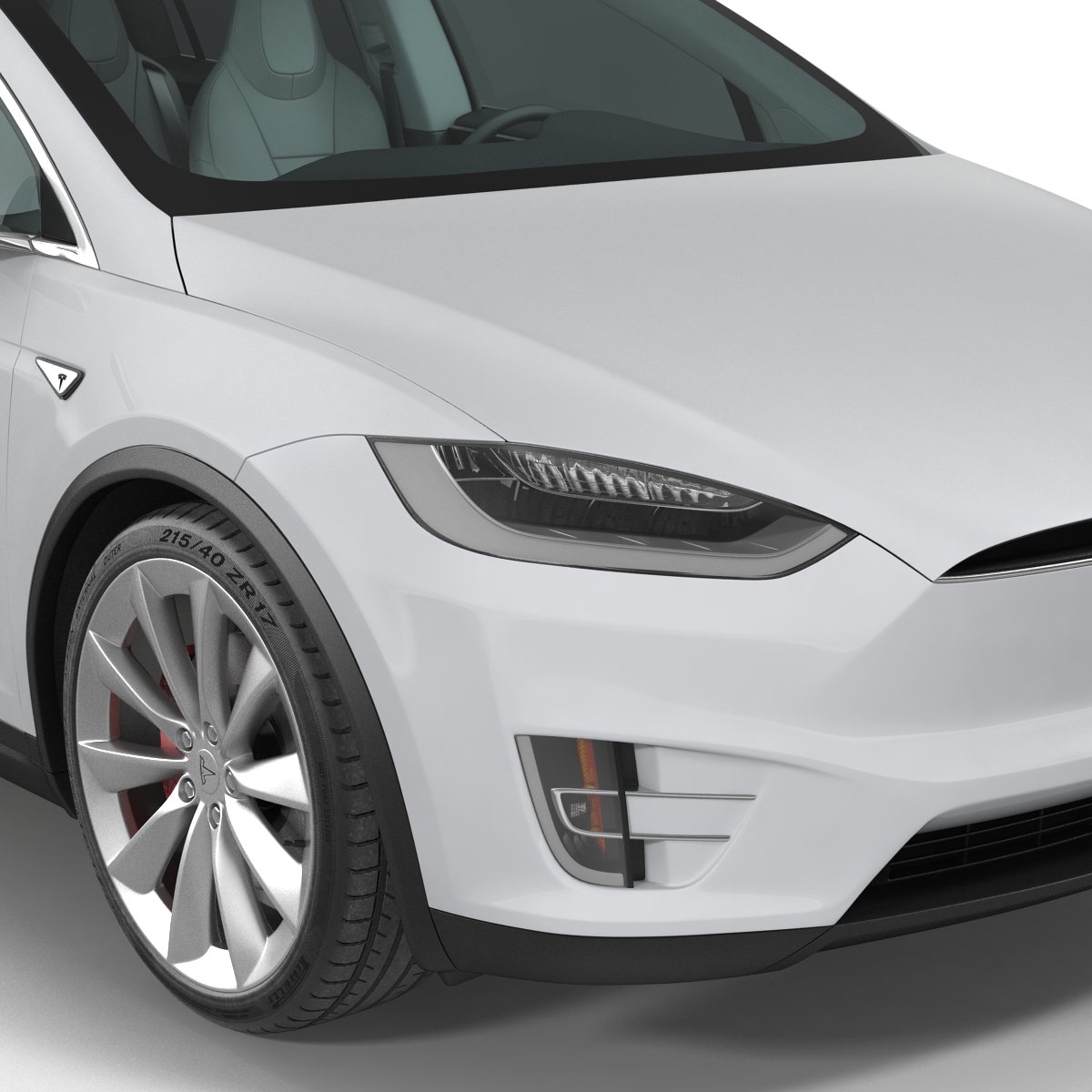 3D model Tesla Model X Rigged