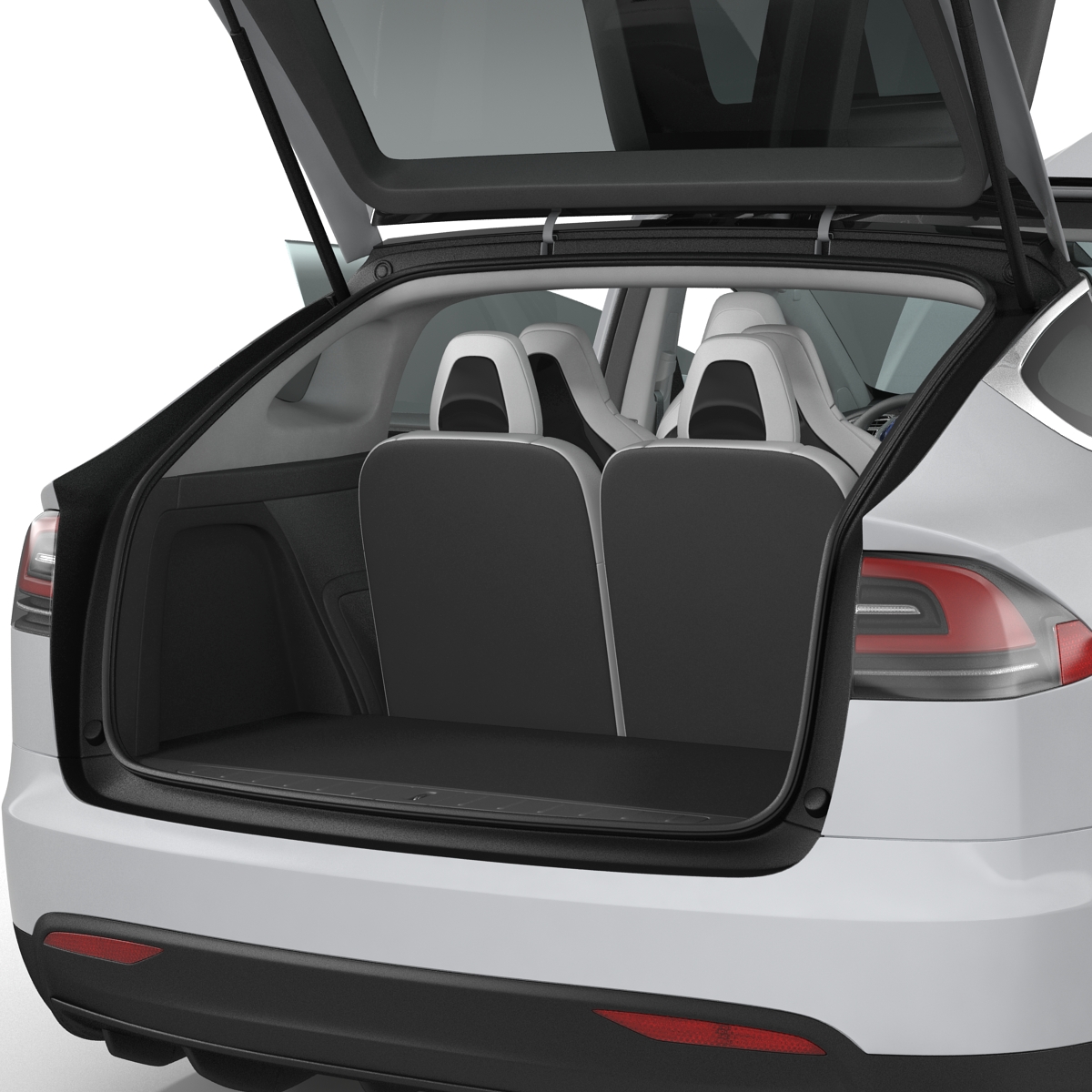 3D model Tesla Model X Rigged