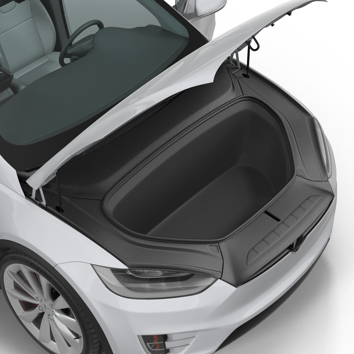 3D model Tesla Model X Rigged