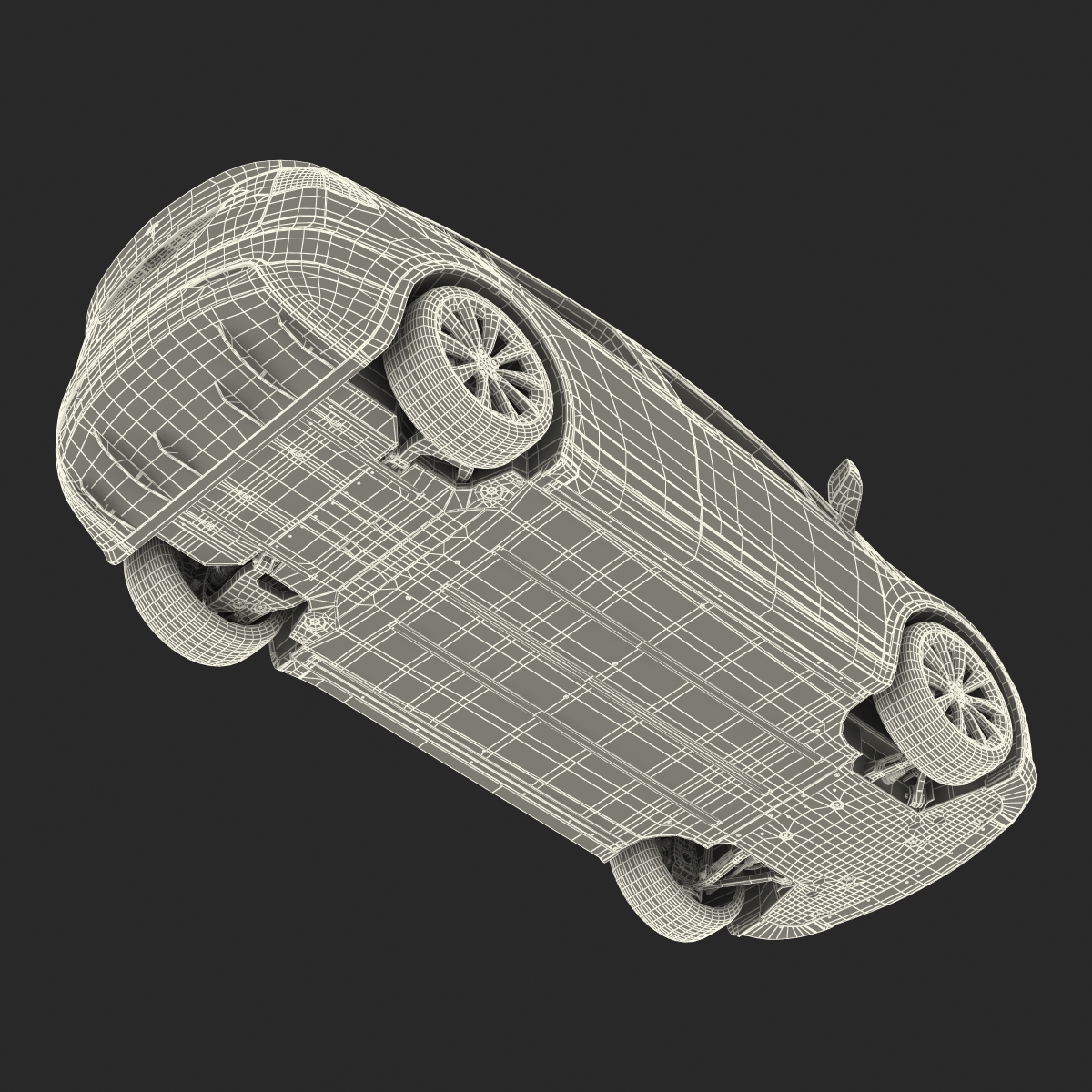 3D model Tesla Model X Rigged