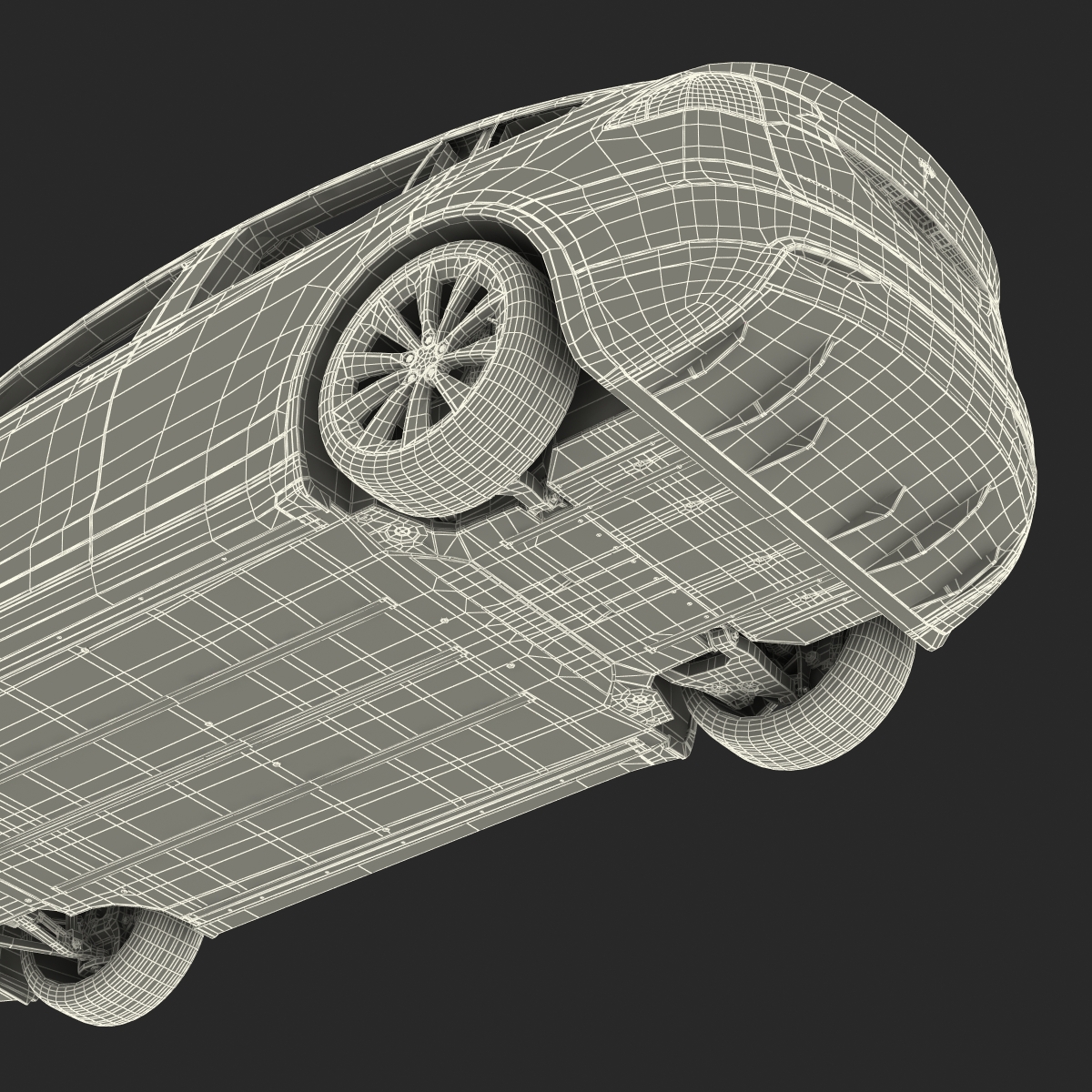 3D model Tesla Model X Rigged