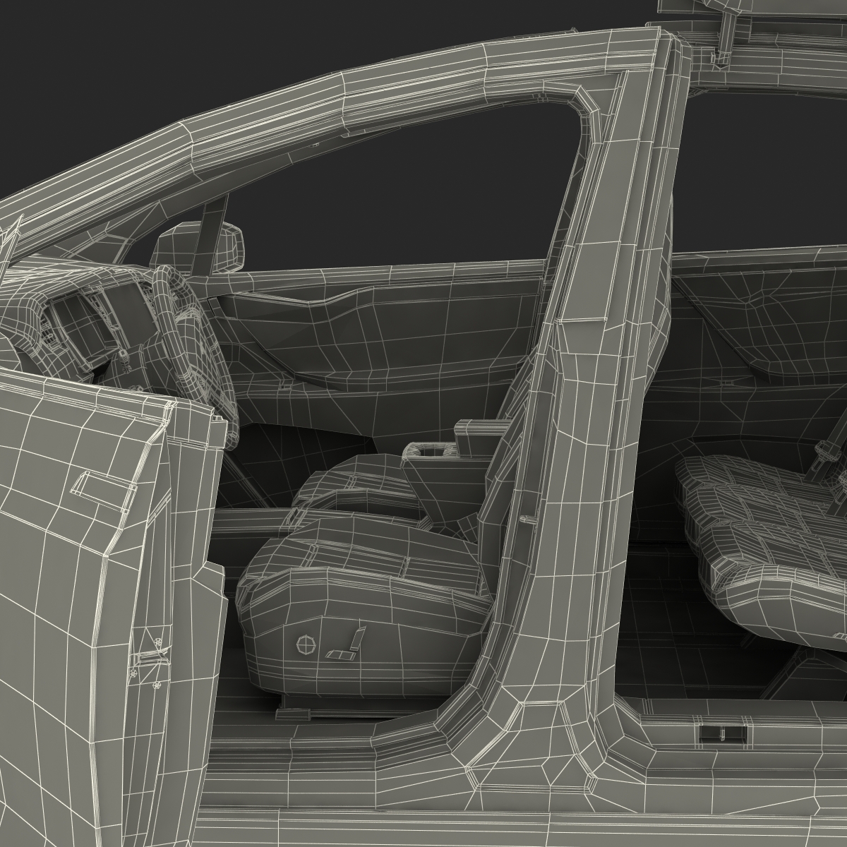 3D model Tesla Model X Rigged