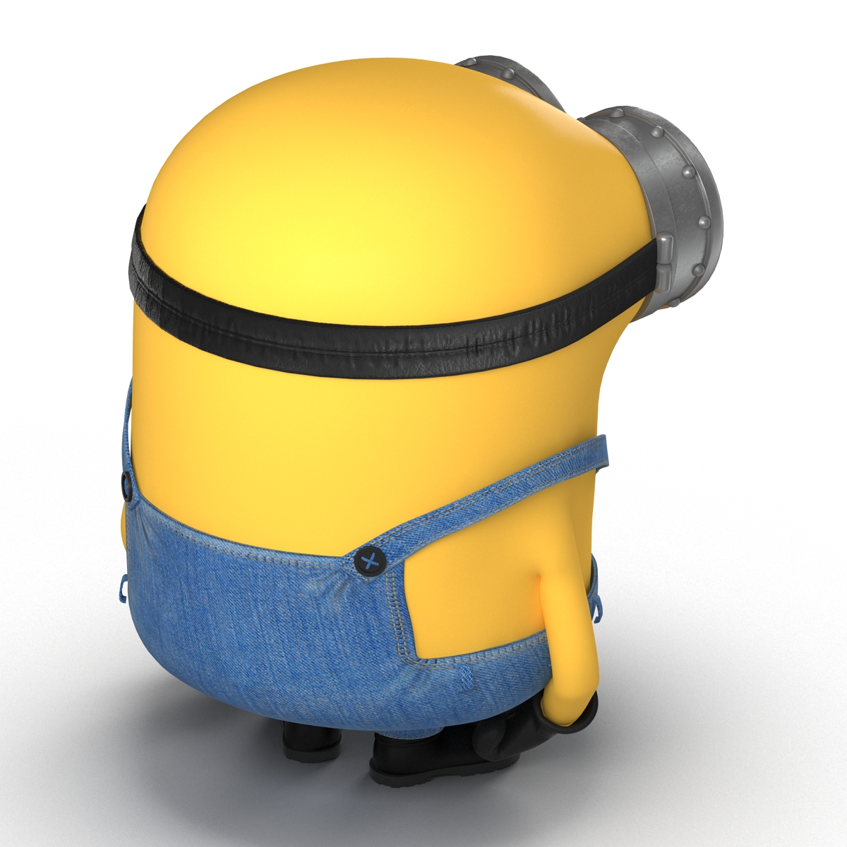 3D Short Two Eyed Minion Pose 2 model