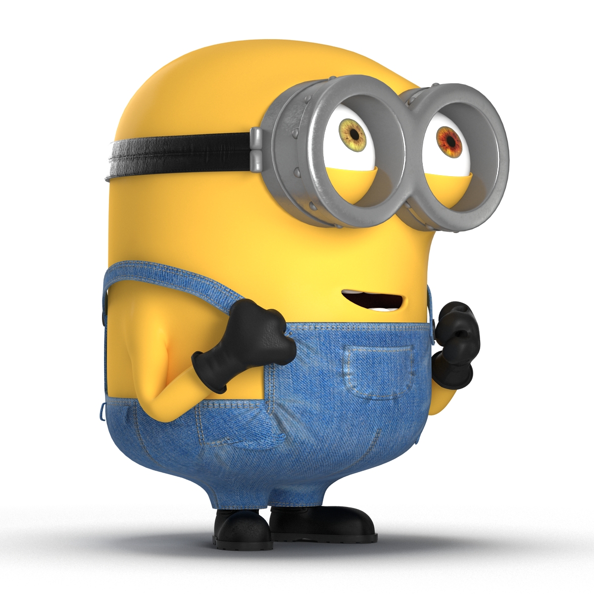 3D Short Two Eyed Minion Pose 3 model