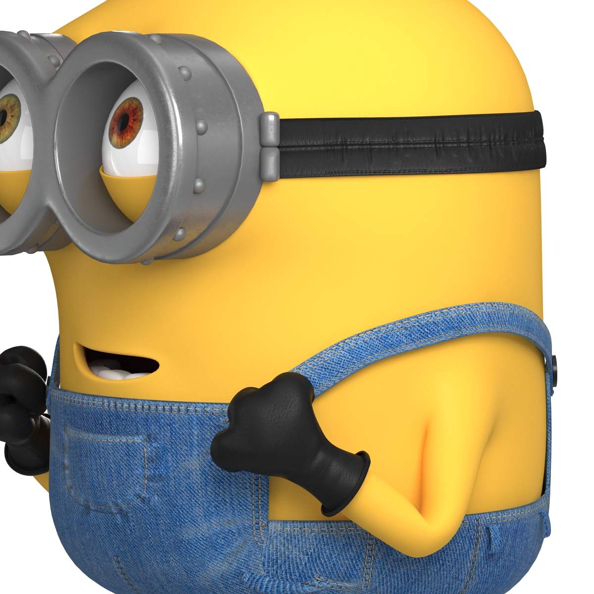 3D Short Two Eyed Minion Pose 3 model