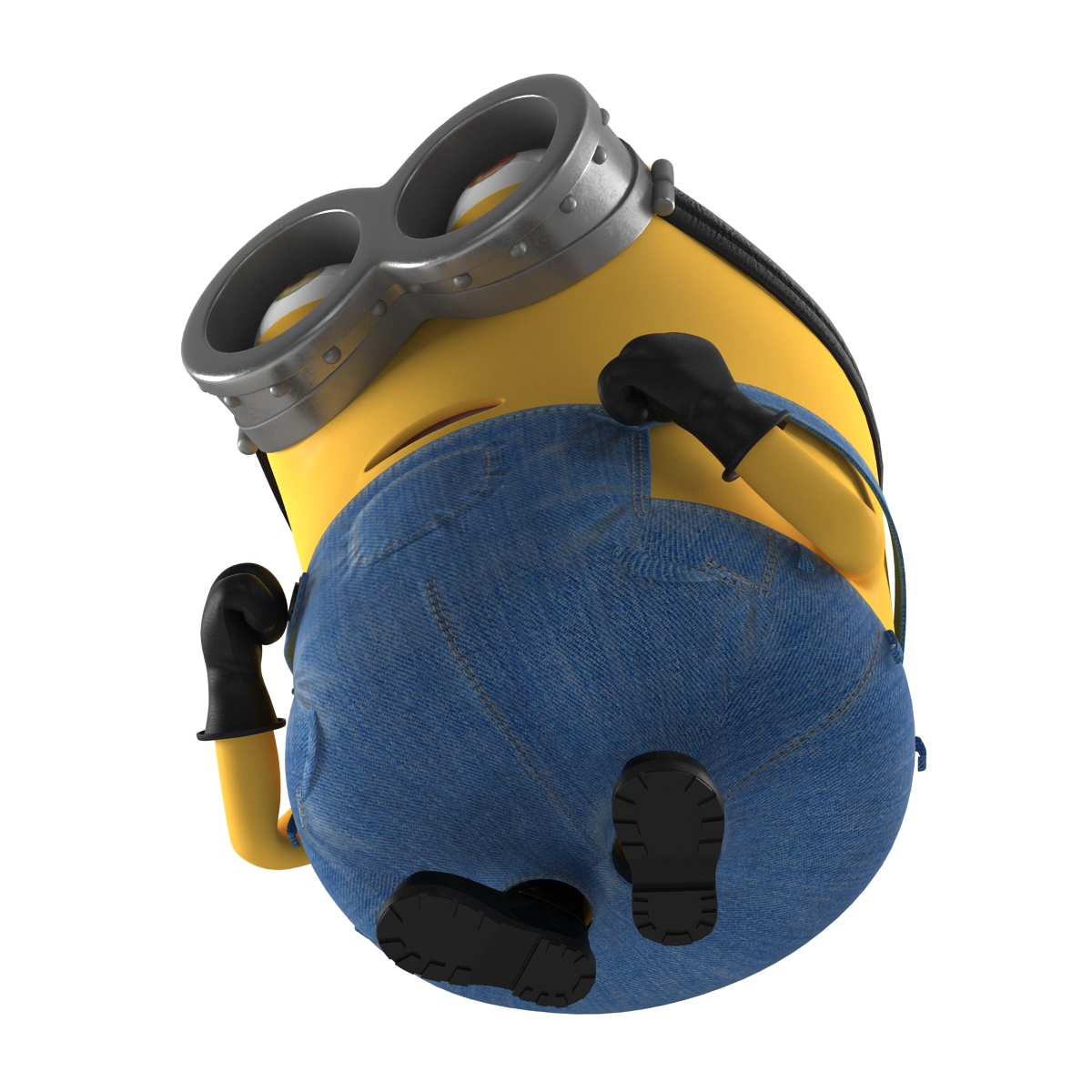 3D Short Two Eyed Minion Pose 3 model