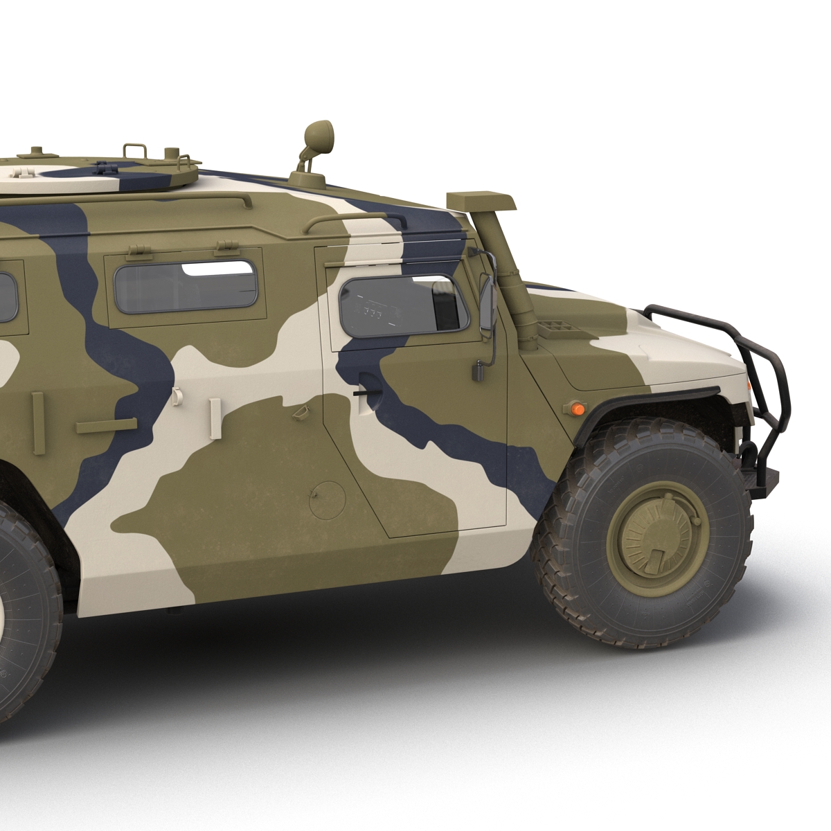 3D Infantry Mobility Vehicle GAZ Tigr M Rigged model