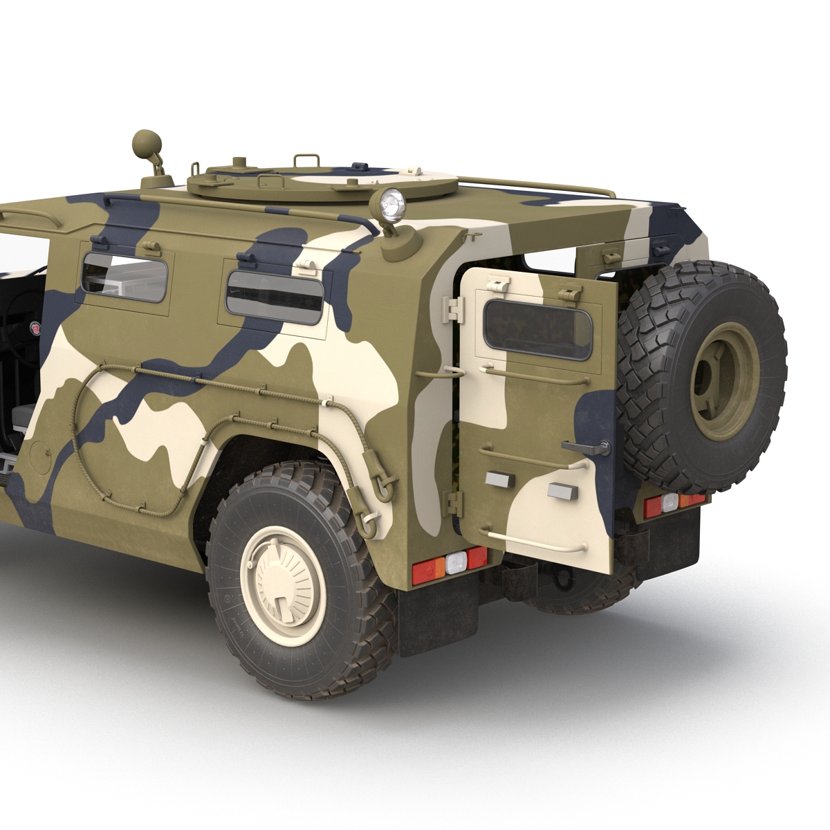 3D Infantry Mobility Vehicle GAZ Tigr M Rigged model