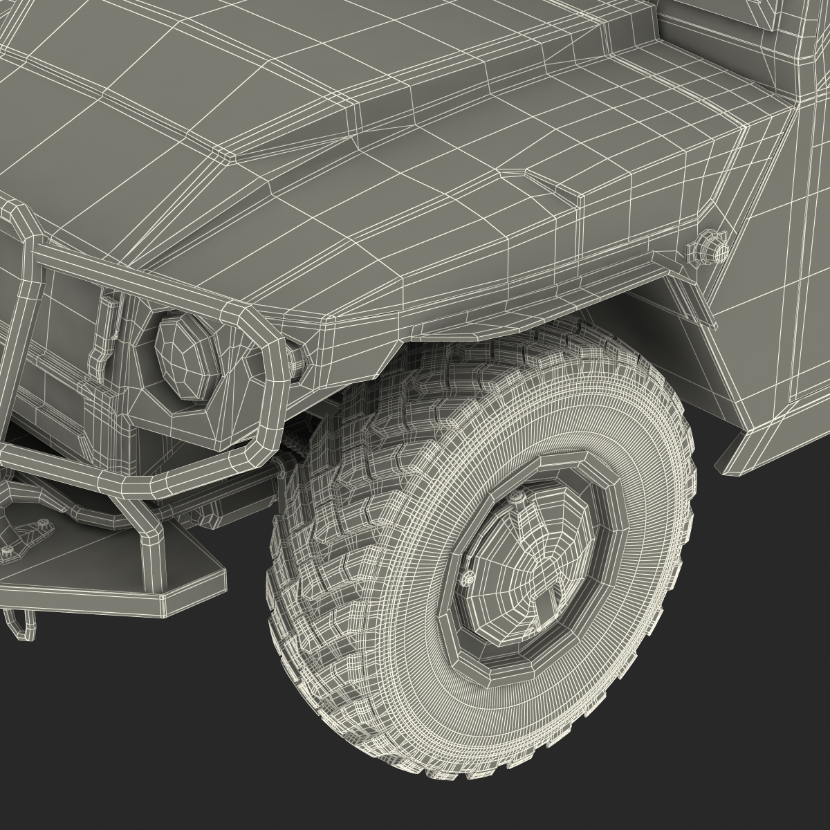 3D Infantry Mobility Vehicle GAZ Tigr M Rigged model