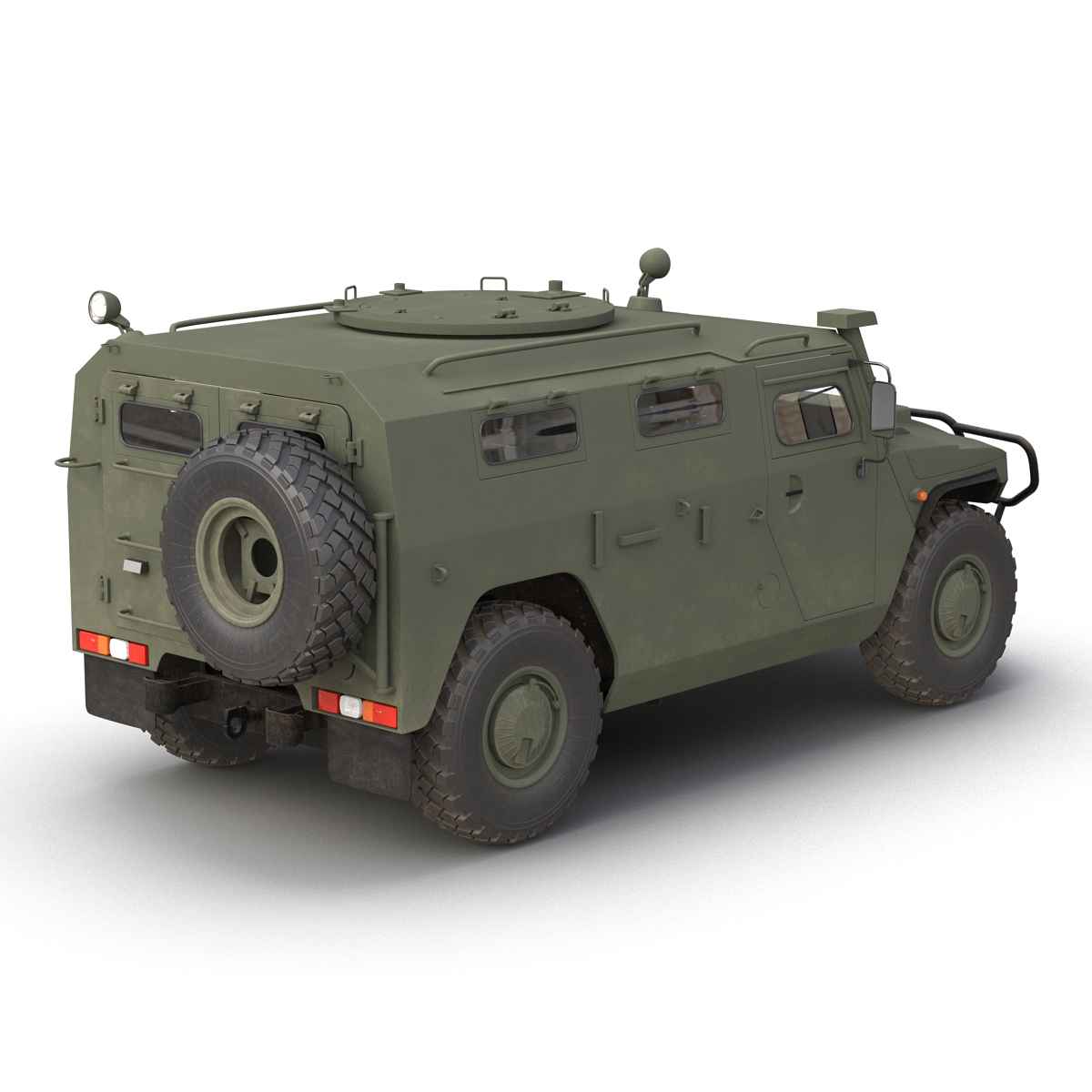 Russian Mobility Vehicle GAZ Tigr M Rigged 3D