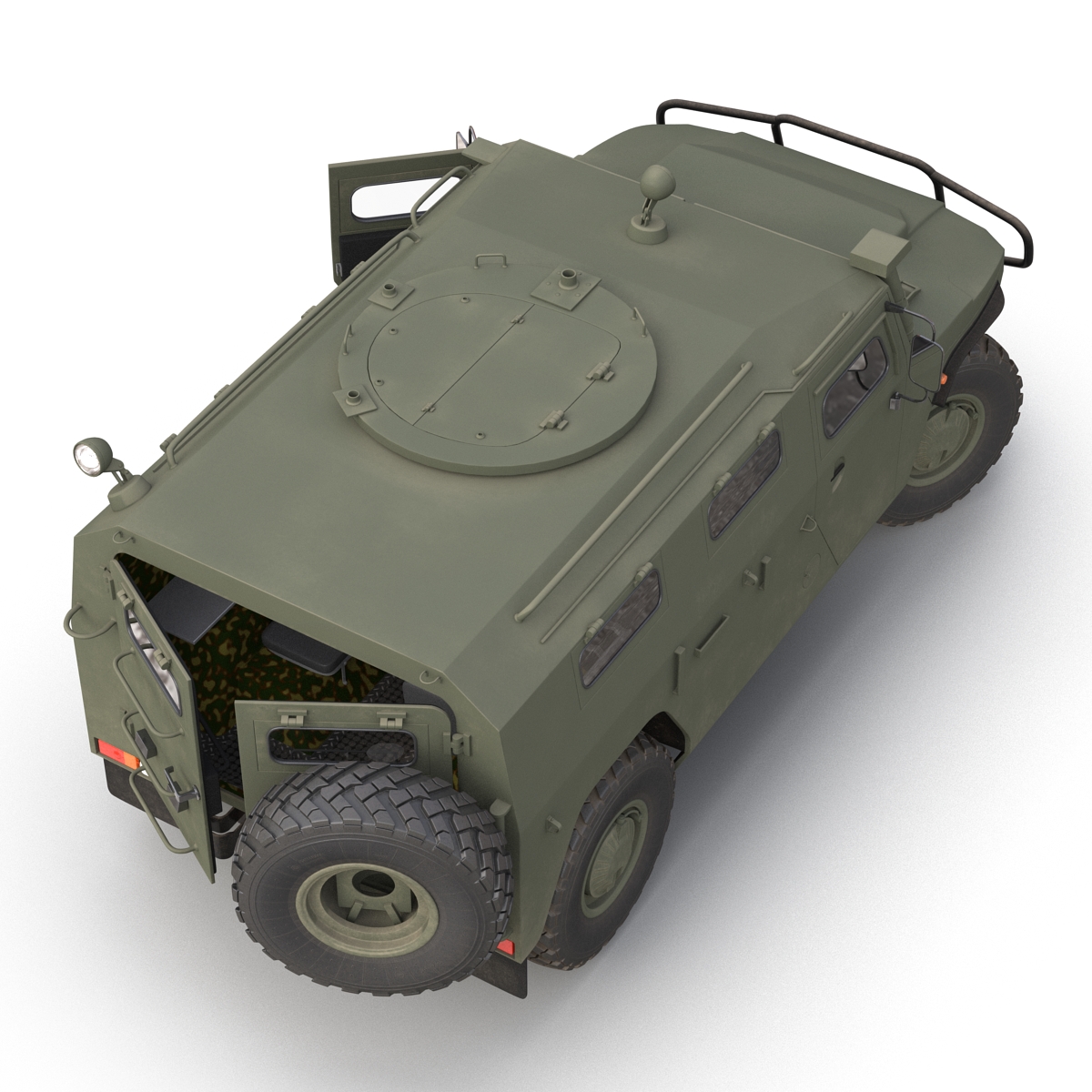 Russian Mobility Vehicle GAZ Tigr M Rigged 3D