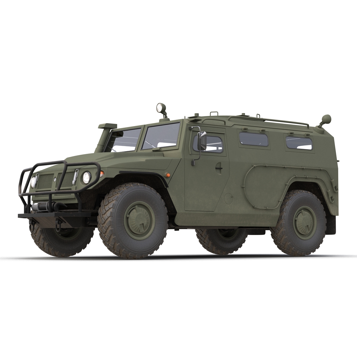 Russian Mobility Vehicle GAZ Tigr M Rigged 3D