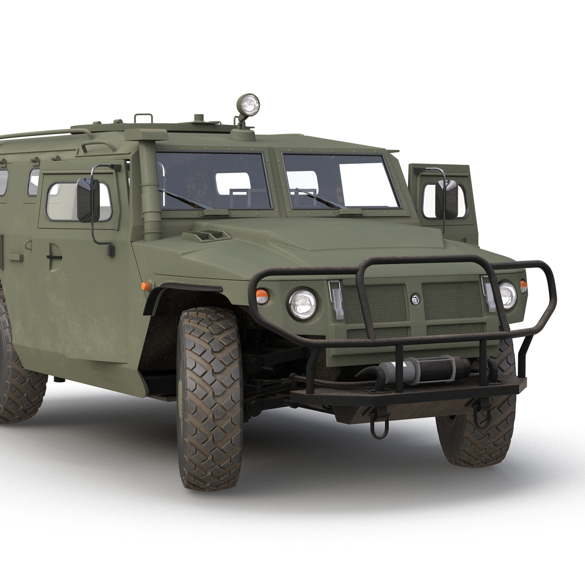 Russian Mobility Vehicle GAZ Tigr M Rigged 3D