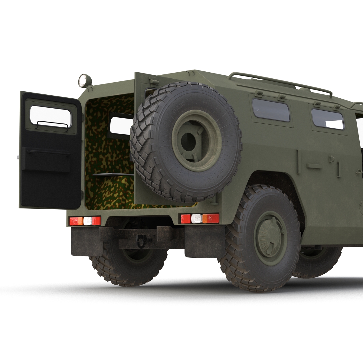 Russian Mobility Vehicle GAZ Tigr M Rigged 3D