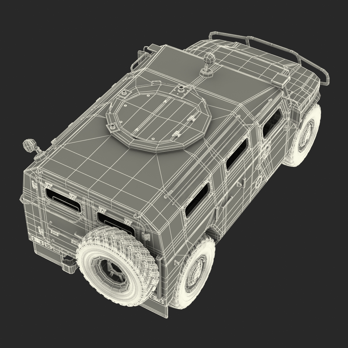 3D model Russian Mobility Vehicle GAZ Tigr M