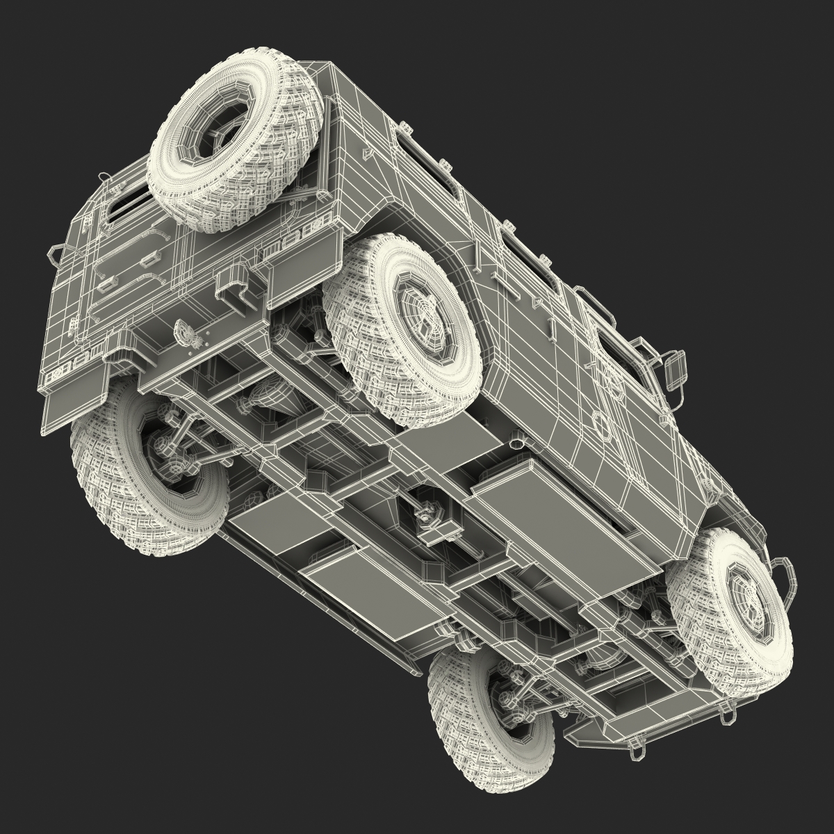 3D model Russian Mobility Vehicle GAZ Tigr M