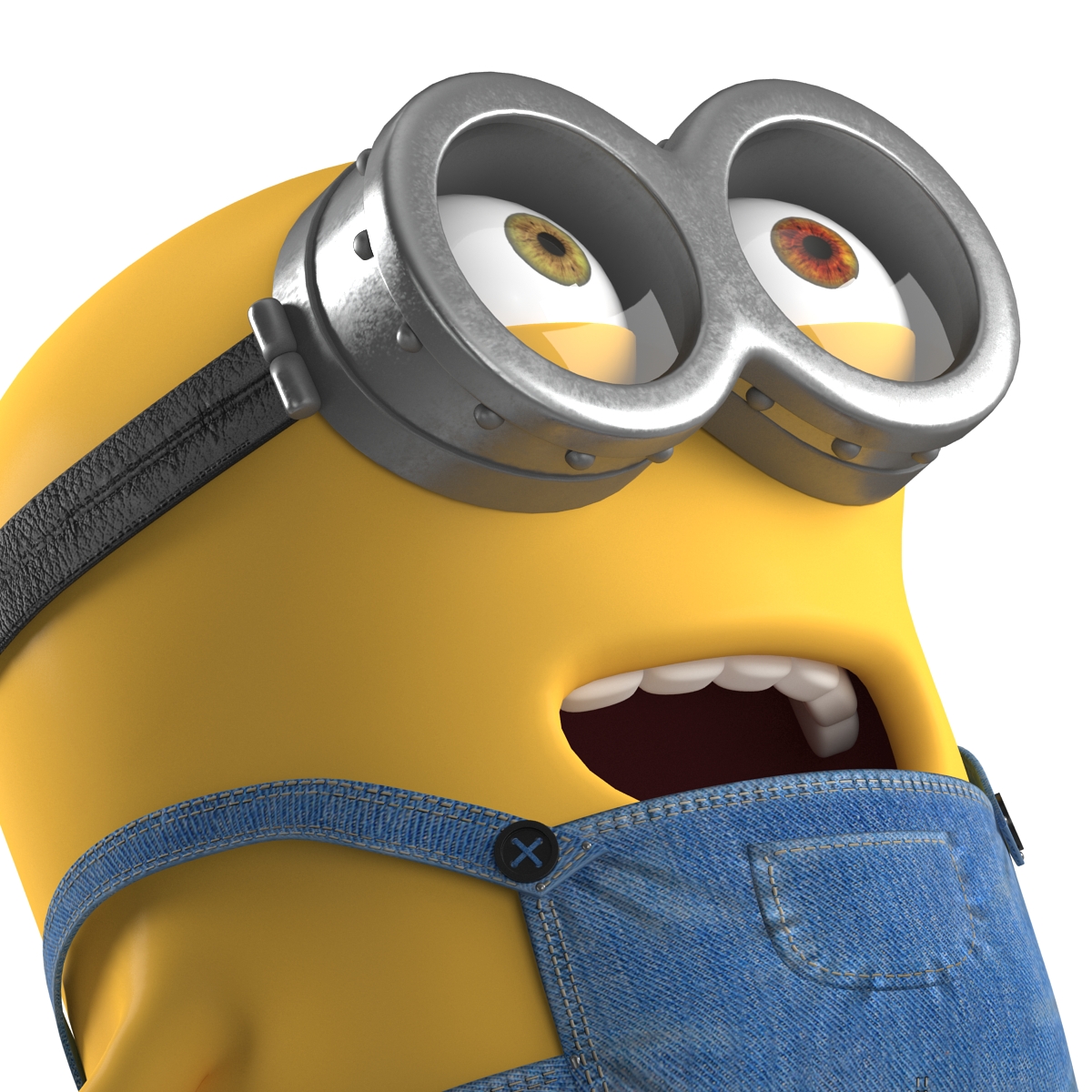 3D Short Two Eyed Minion Pose 4 model