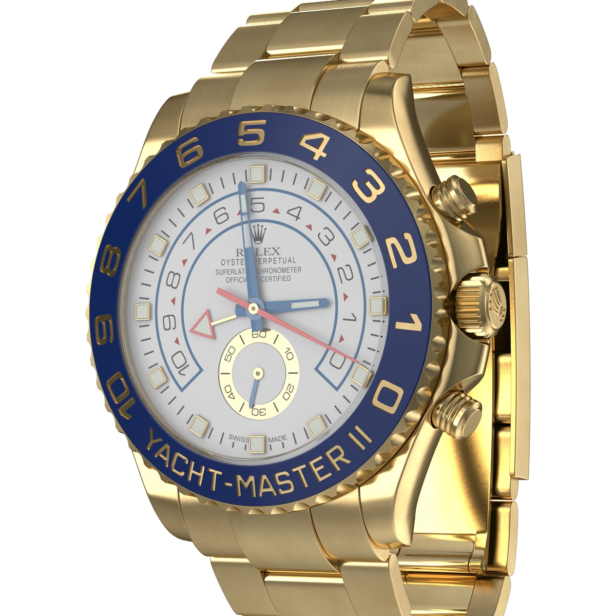 Rolex Yachtmaster II Yellow Gold 3D