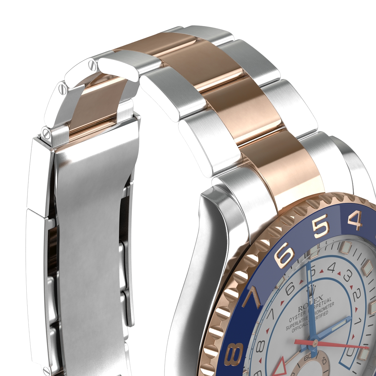 3D model Rolex Yachtmaster II Steel and Gold