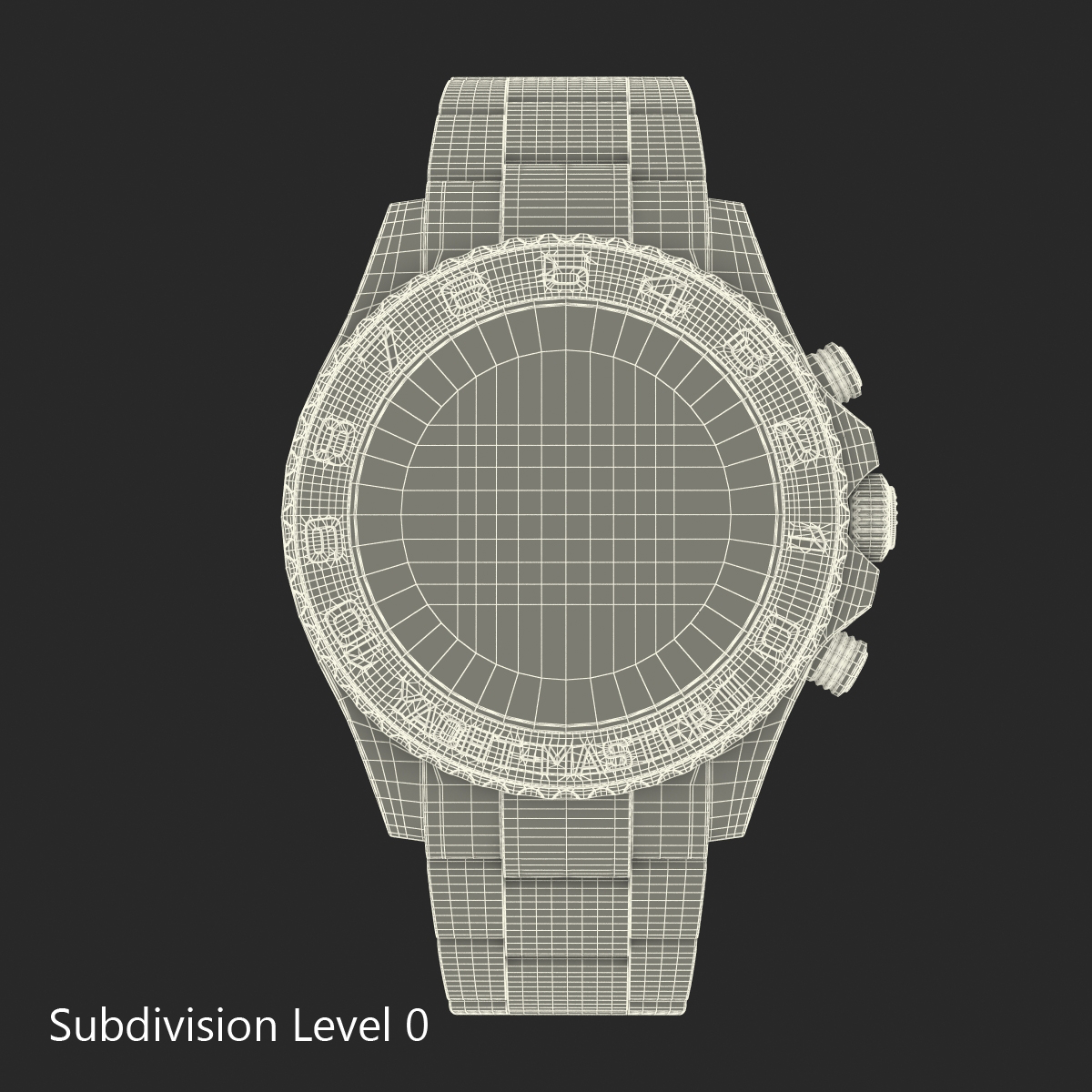 3D model Rolex Yachtmaster II Steel and Gold