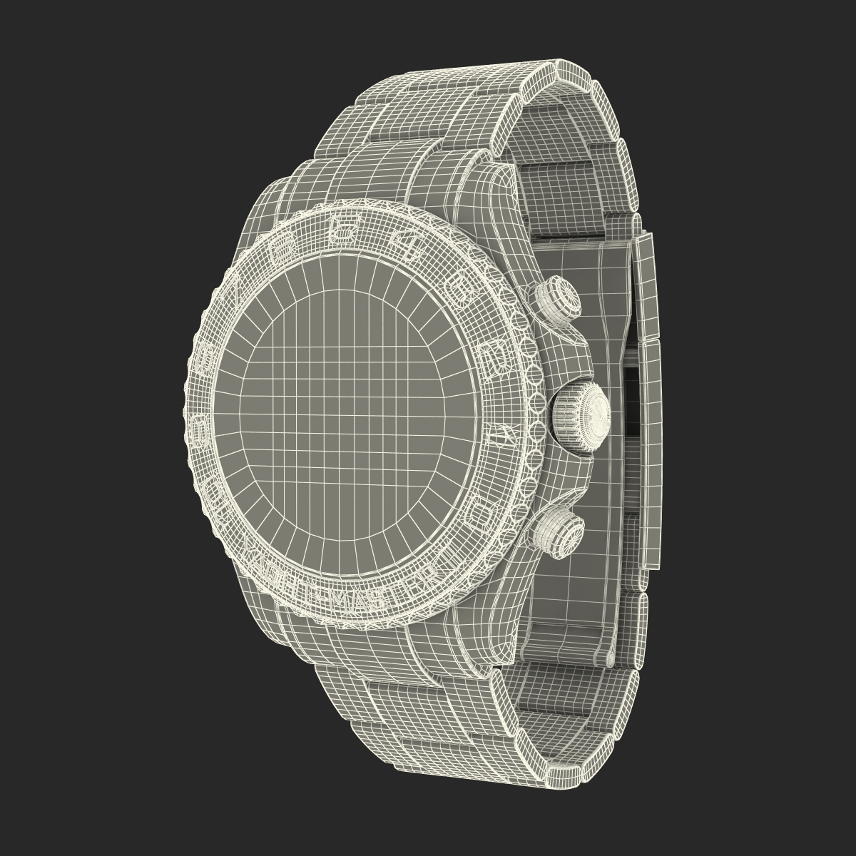 3D model Rolex Yachtmaster II Steel and Gold