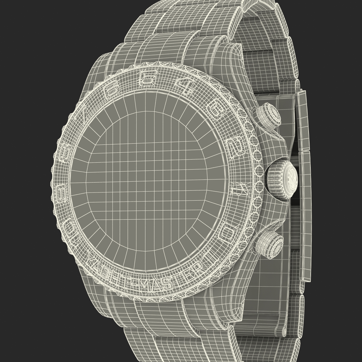 3D model Rolex Yachtmaster II Steel and Gold