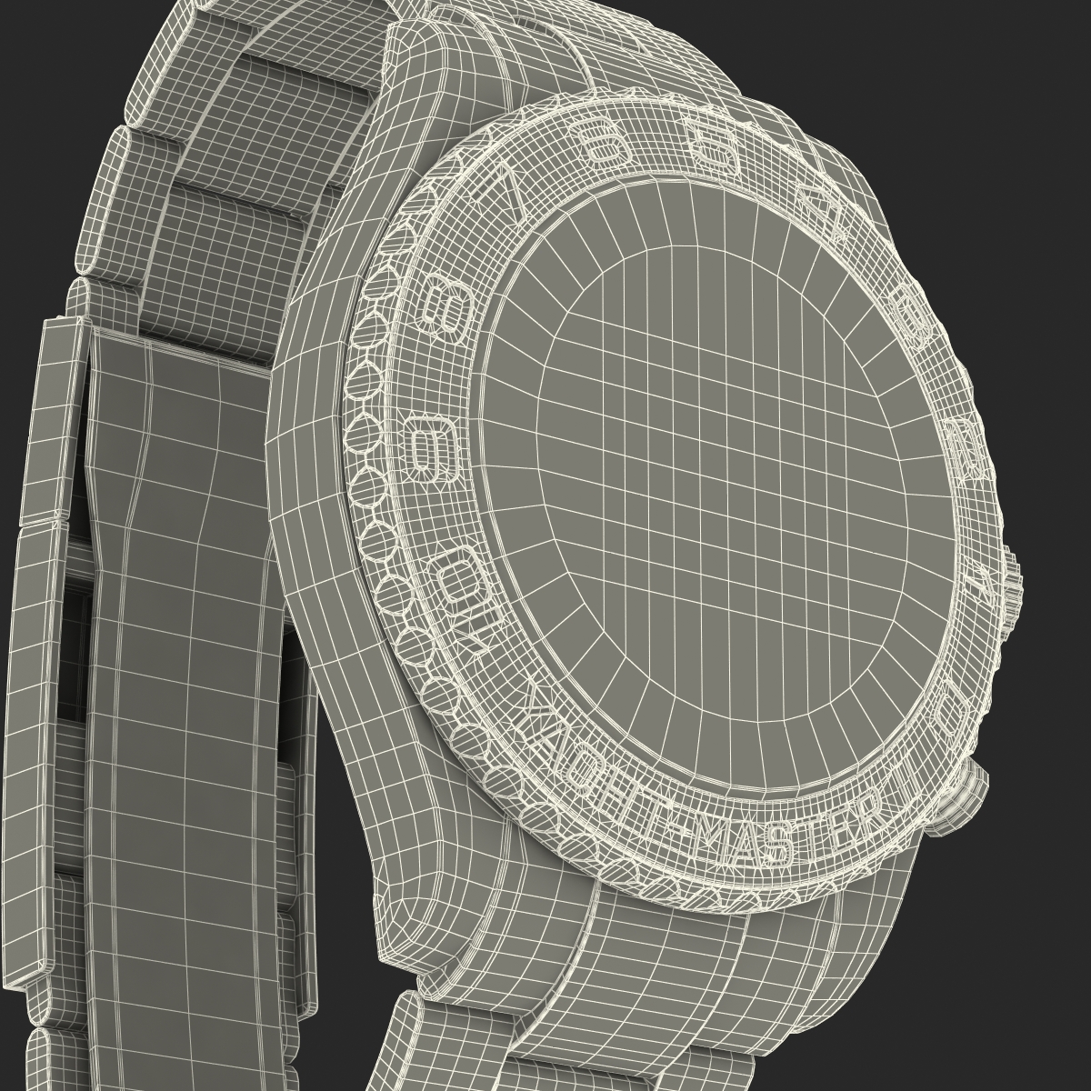 3D model Rolex Yachtmaster II Steel and Gold