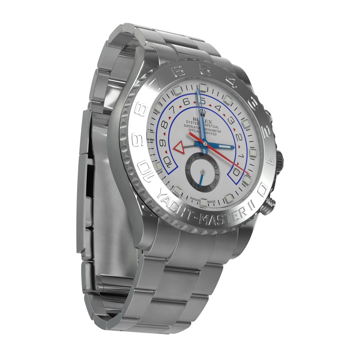 3D Rolex Yachtmaster II Oyster Platinum