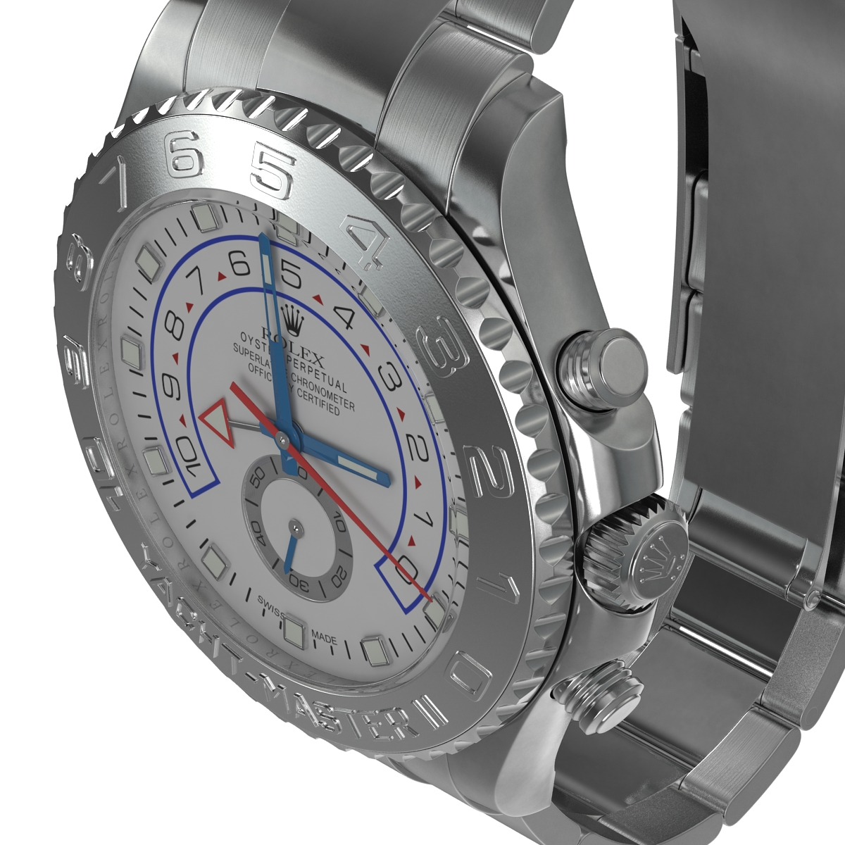 3D Rolex Yachtmaster II Oyster Platinum