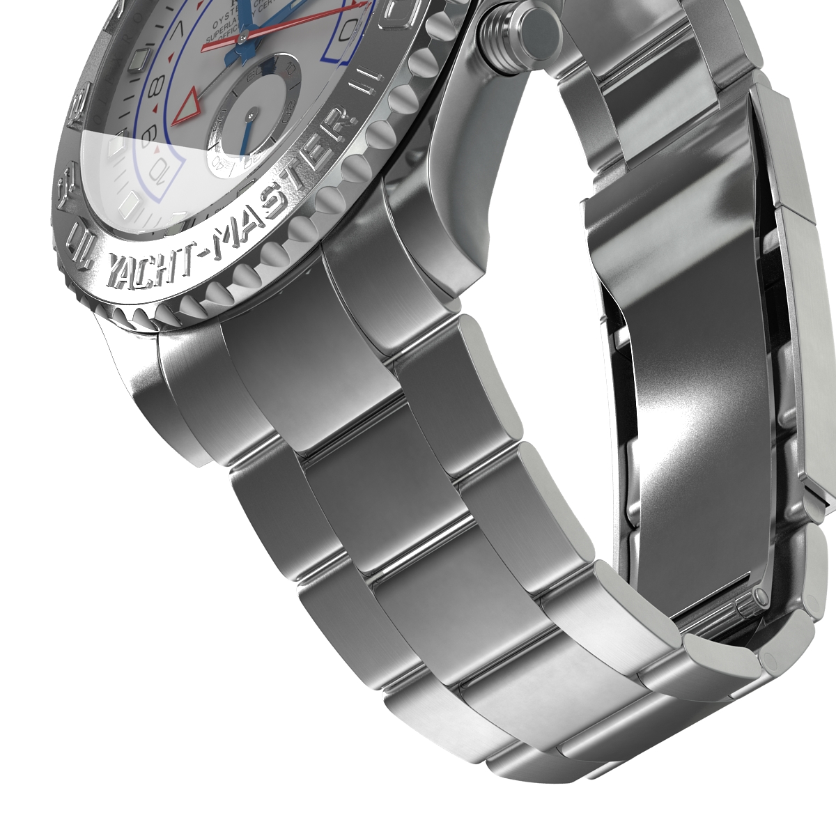 3D Rolex Yachtmaster II Oyster Platinum