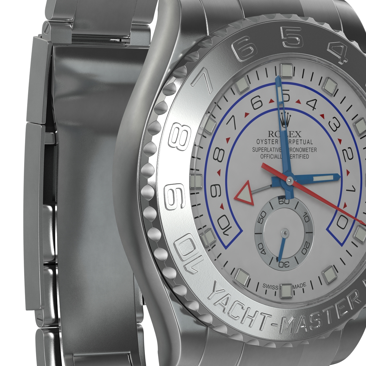 3D Rolex Yachtmaster II Oyster Platinum