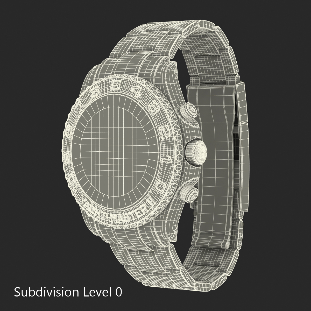 3D Rolex Yachtmaster II Oyster Platinum