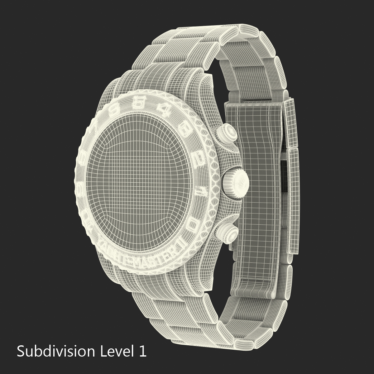 3D Rolex Yachtmaster II Oyster Platinum