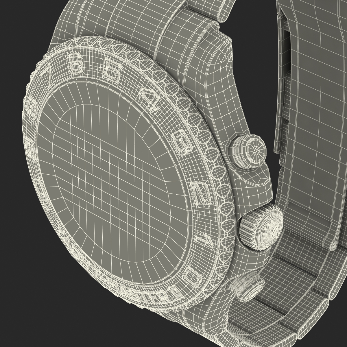 3D Rolex Yachtmaster II Oyster Platinum