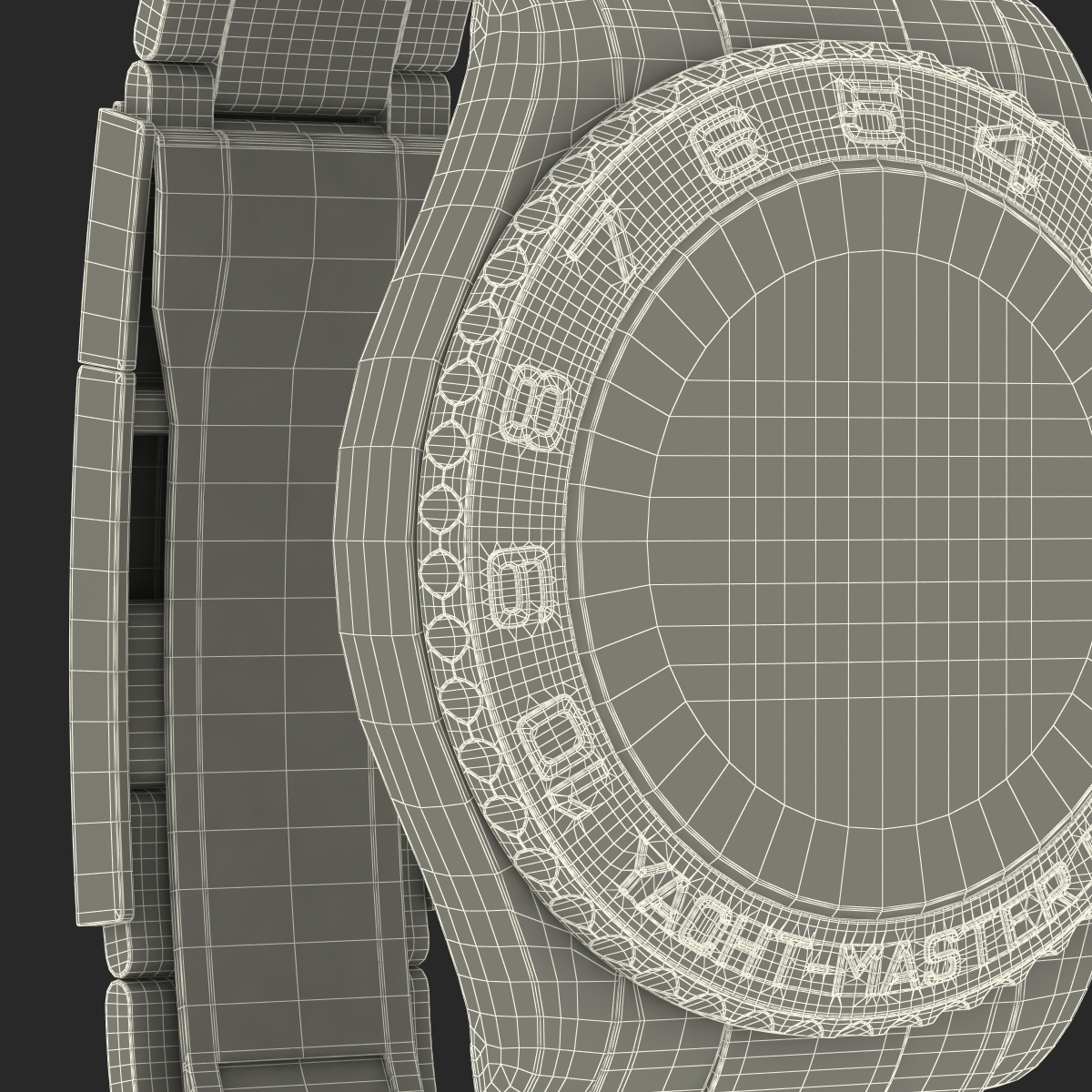 3D Rolex Yachtmaster II Oyster Platinum