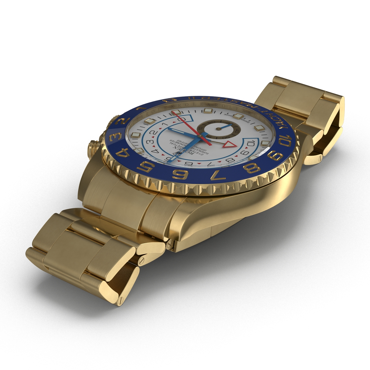 Rolex Yachtmaster II Oyster Gold 3D