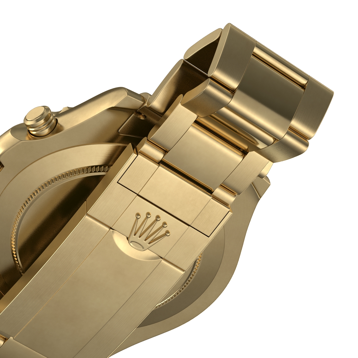 Rolex Yachtmaster II Oyster Gold 3D