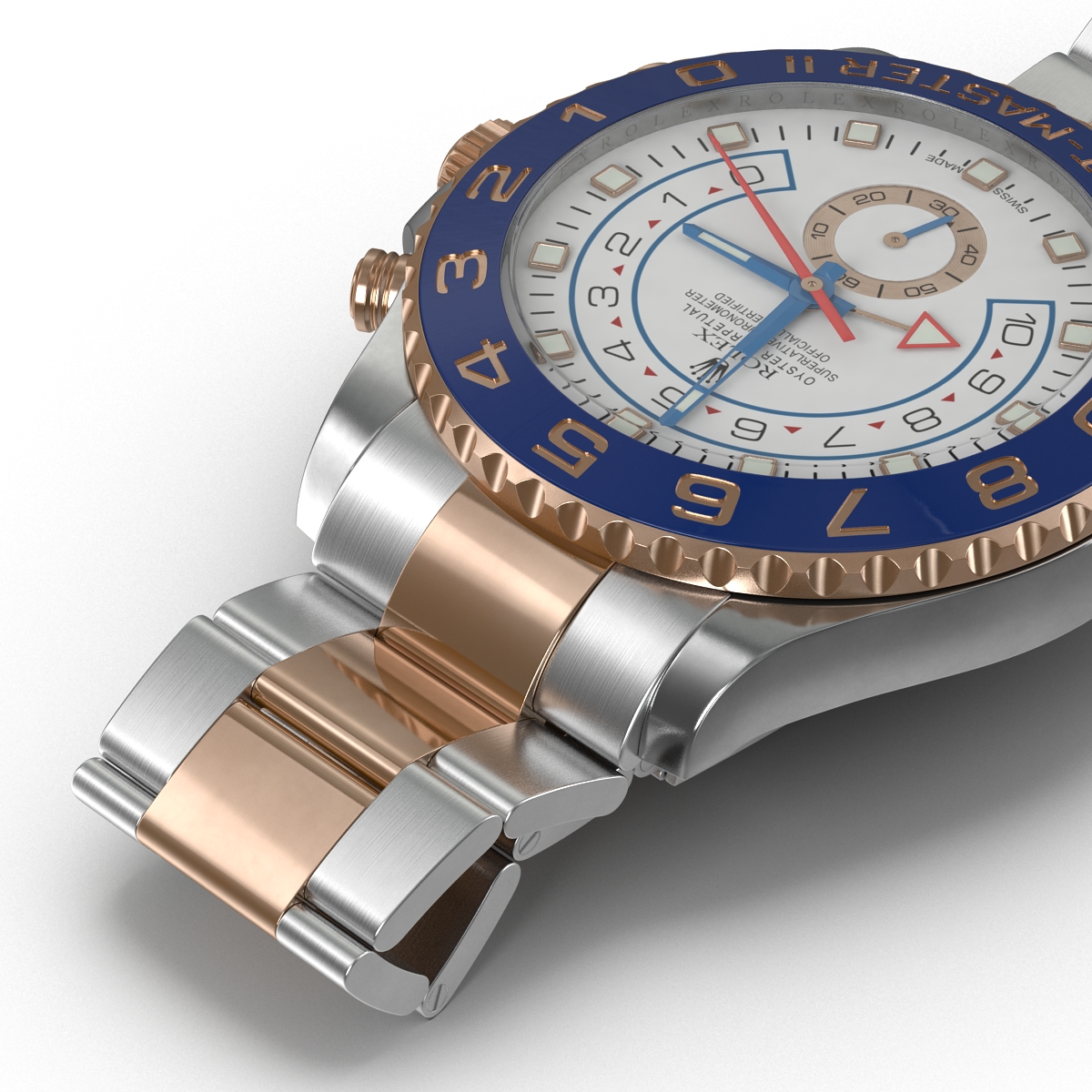 Rolex Yachtmaster II Oyster Steel and Gold 3D