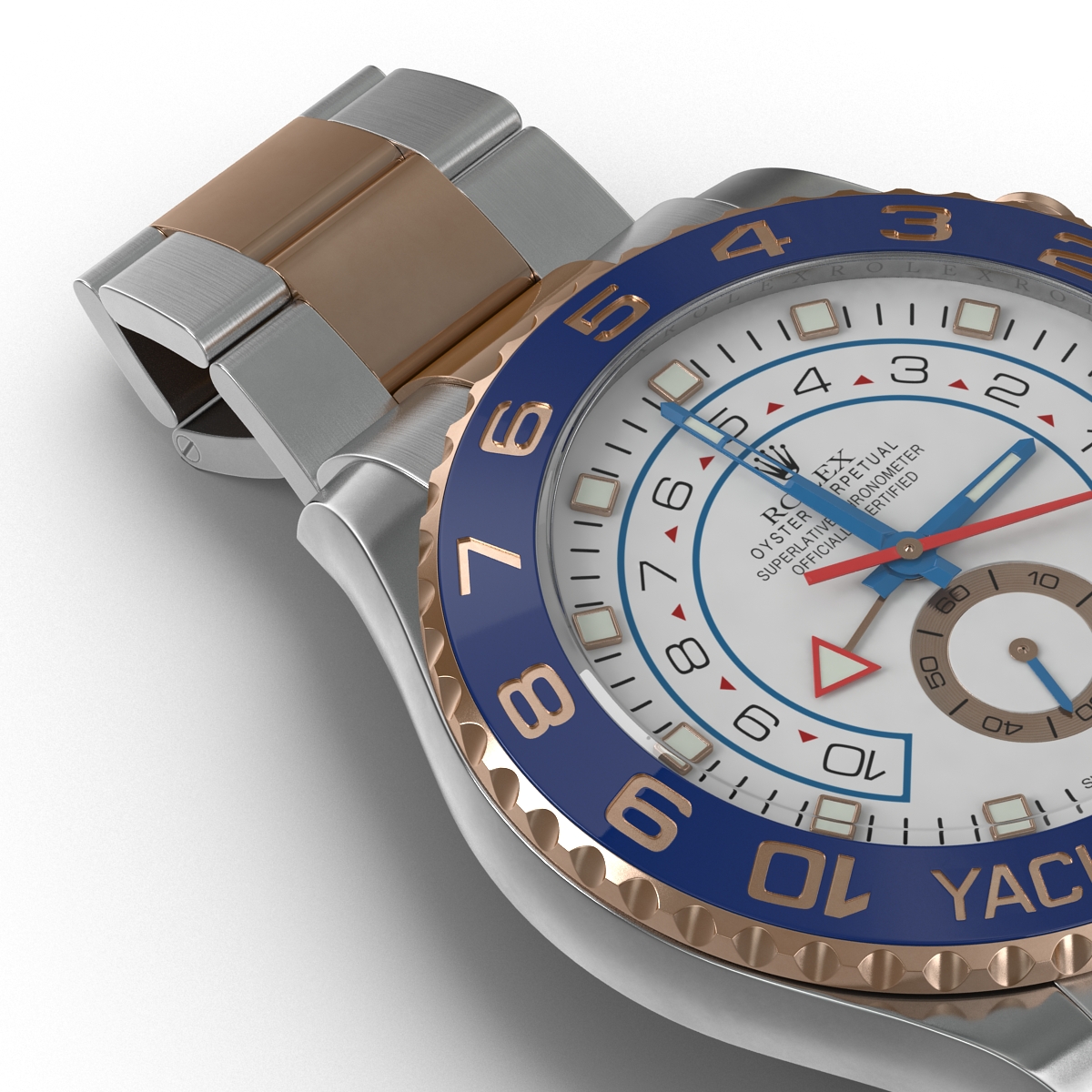 Rolex Yachtmaster II Oyster Steel and Gold 3D