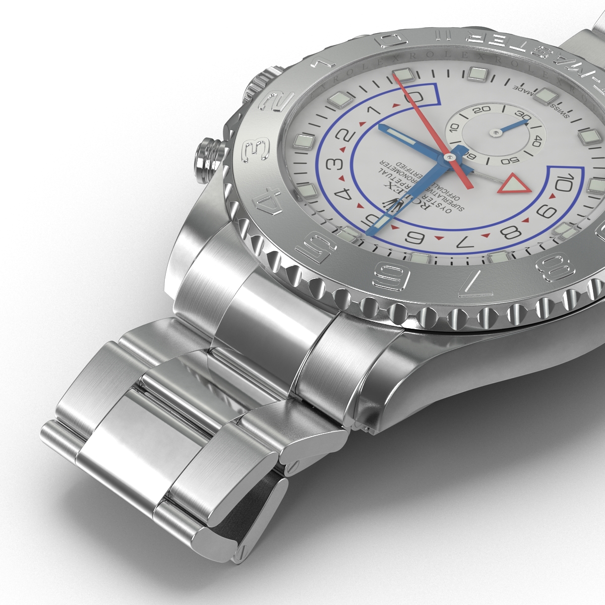 Rolex Yachtmaster II Platinum 3D model