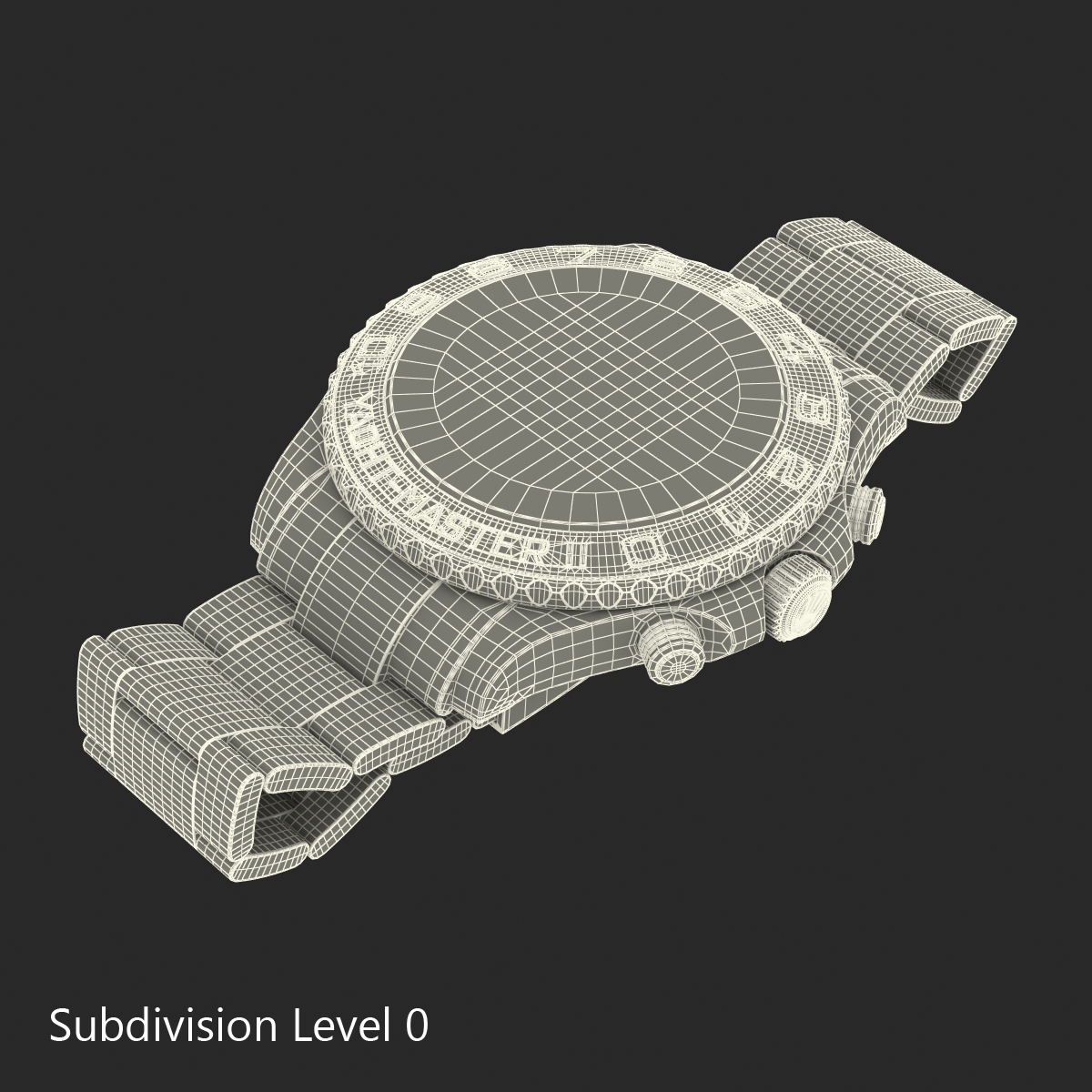 Rolex Yachtmaster II Platinum 3D model