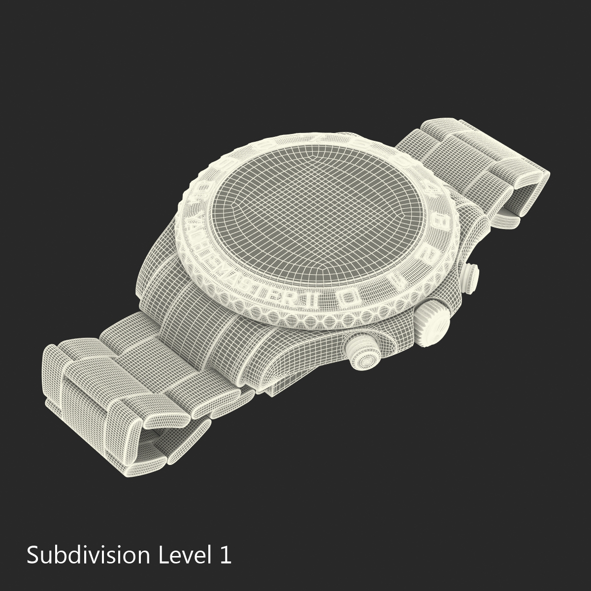 Rolex Yachtmaster II Platinum 3D model